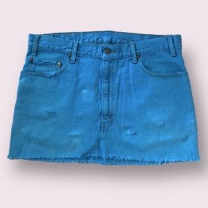Vintage Levi’s UO Overdyed Denim Skirt